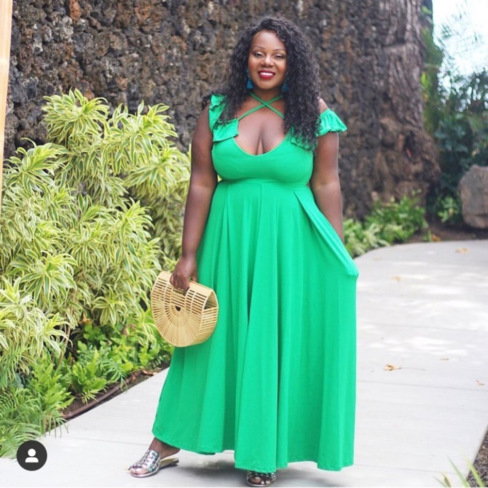 Gorgeous Ruffled Strappy Maxi Dress